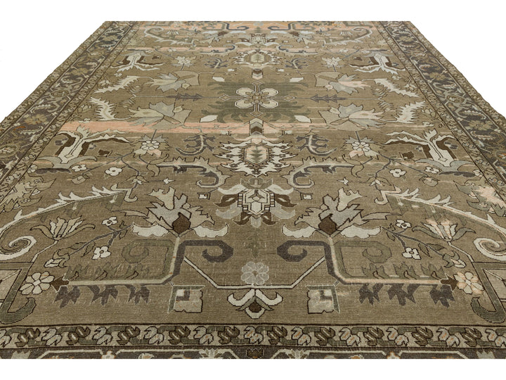 Antique Malayer Wool Rug 12 X 15