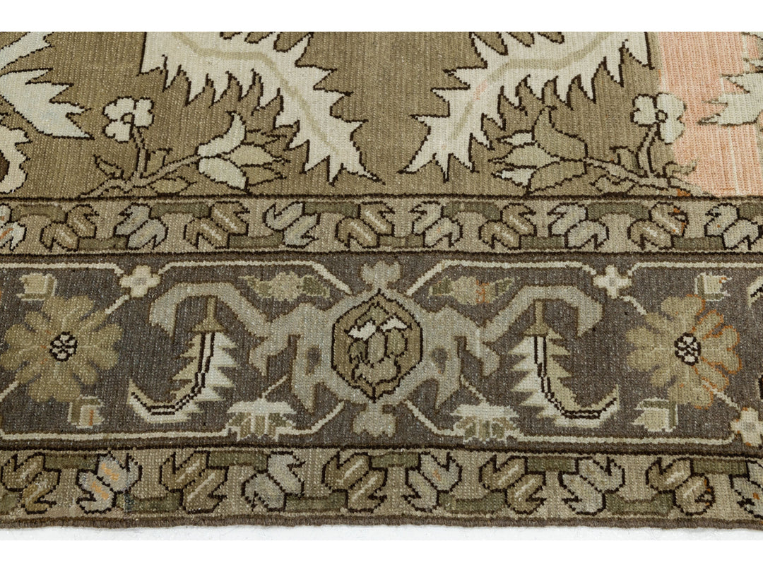 Antique Malayer Wool Rug 12 X 15