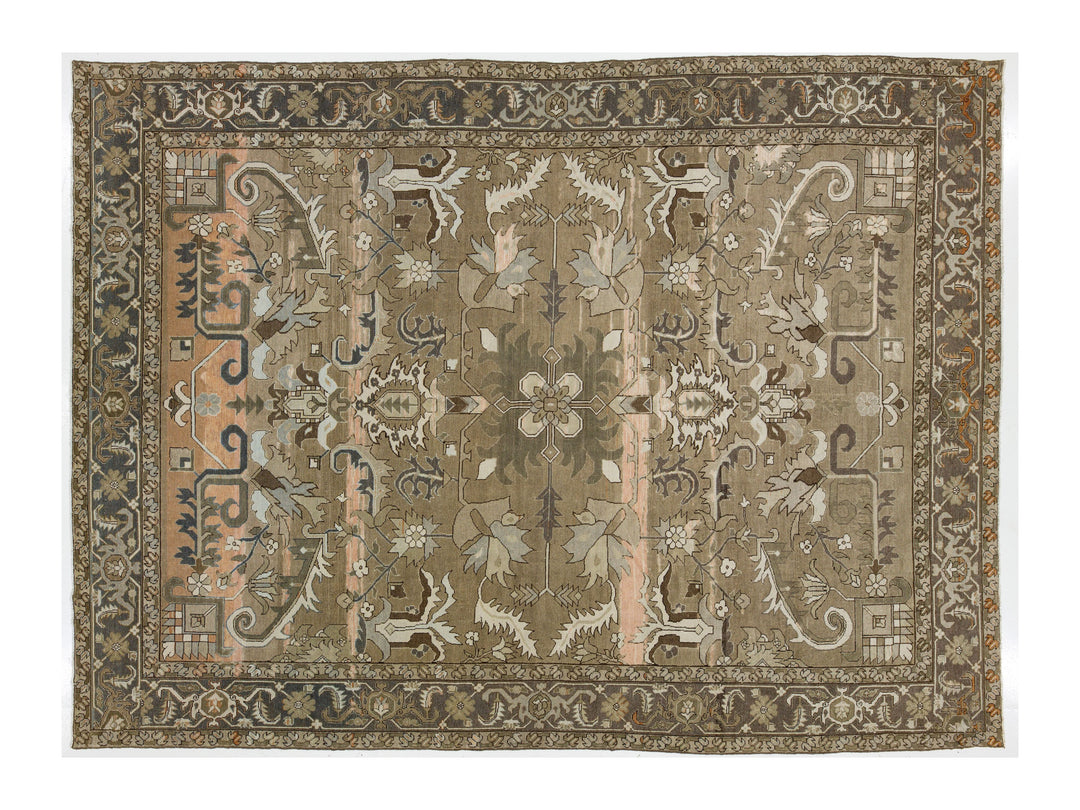 Antique Malayer Wool Rug 12 X 15