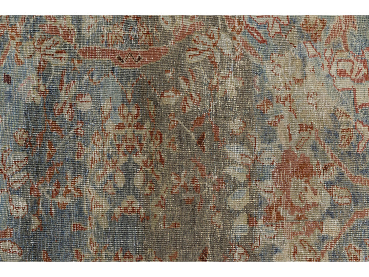 Antique Sultanabad Wool Rug 13 X 24
