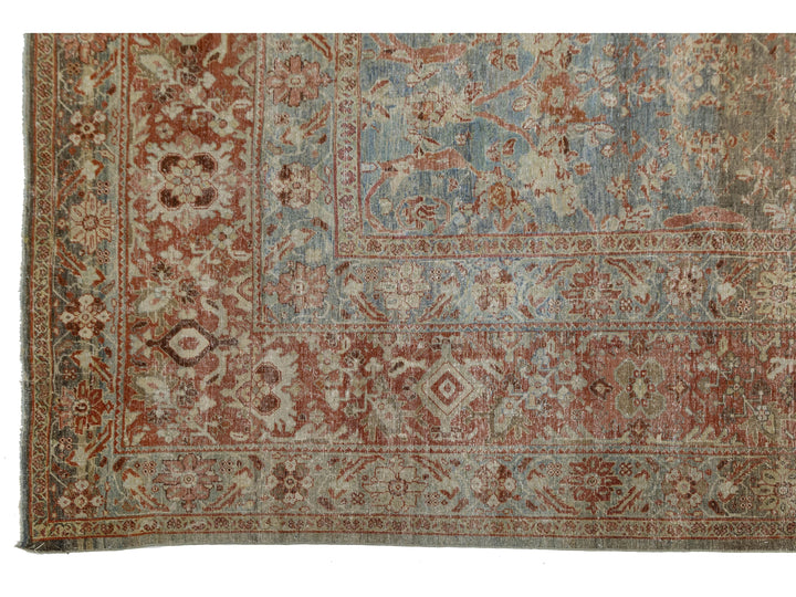 Antique Sultanabad Wool Rug 13 X 24