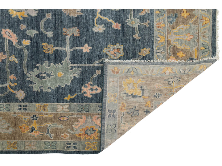 Modern Oushak Wool Rug 12 X 15