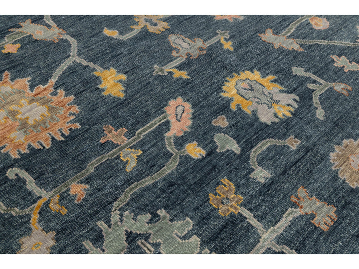 Modern Oushak Wool Rug 12 X 15