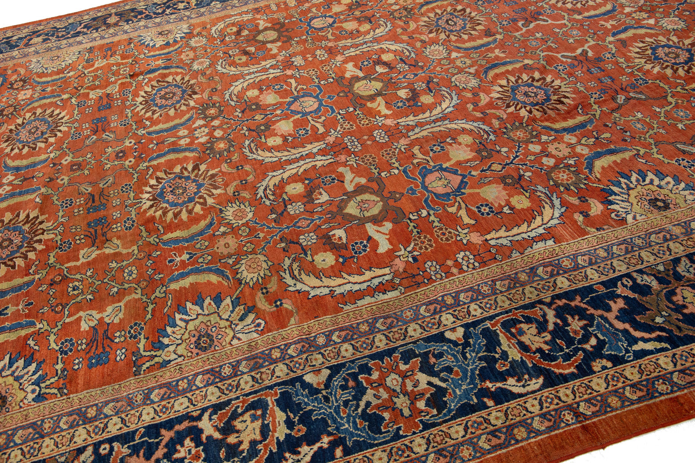 Antique Persian Sultanabad Wool Rug 11 X 16