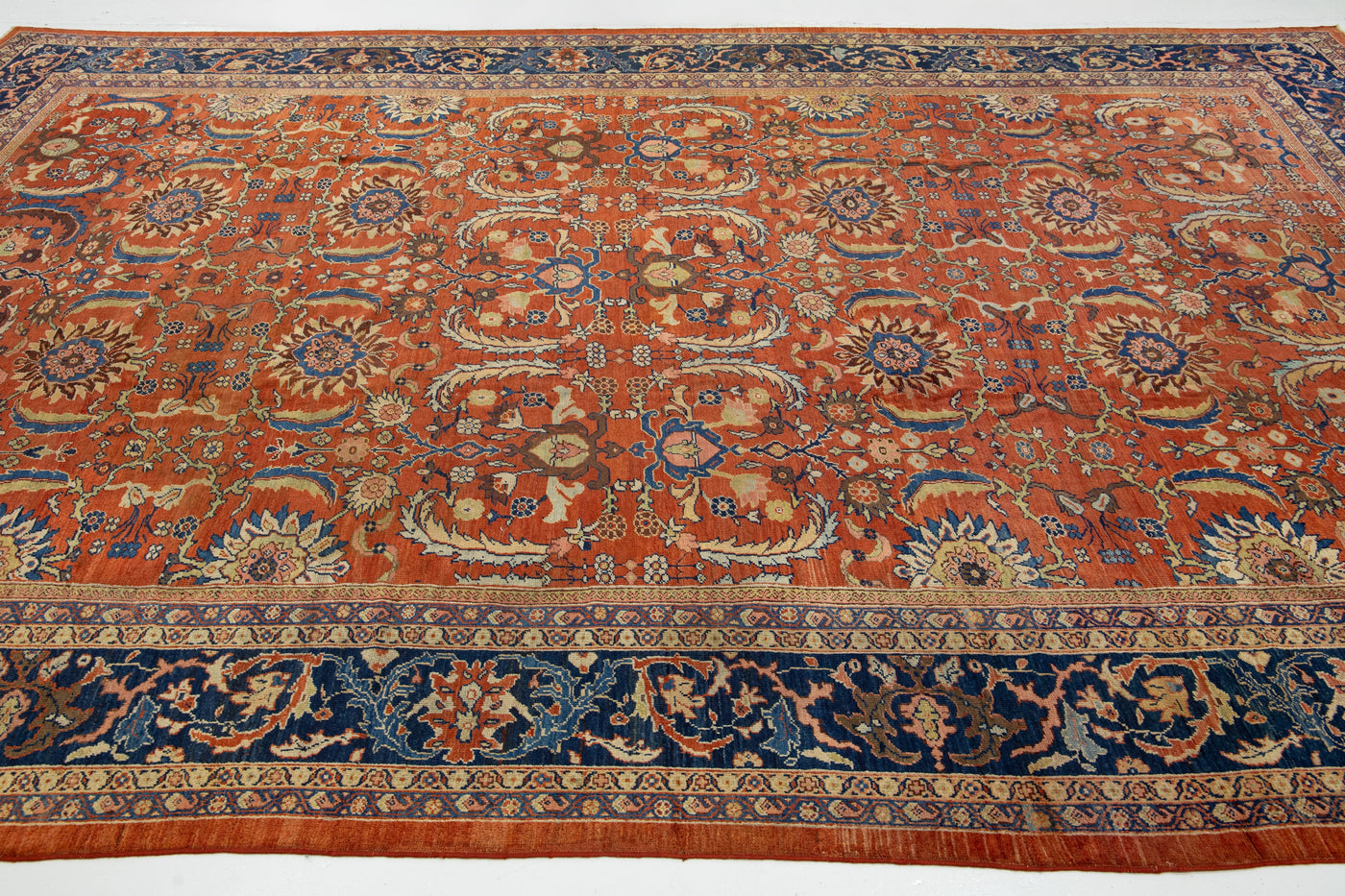 Antique Persian Sultanabad Wool Rug 11 X 16