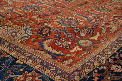 Antique Persian Sultanabad Wool Rug 11 X 16