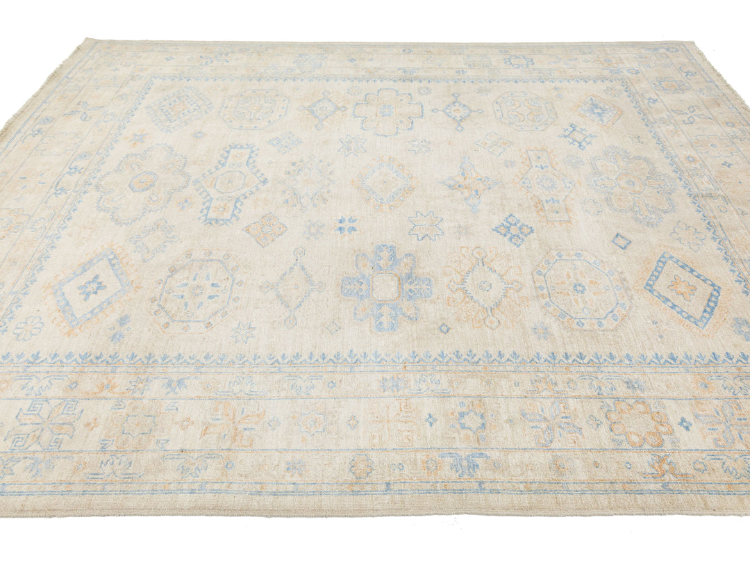 Modern Peshawar Wool Rug 8 X 10