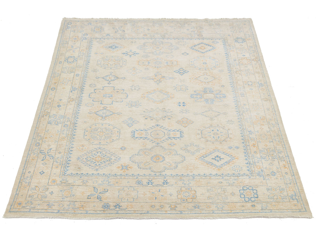 Modern Peshawar Wool Rug 8 X 10