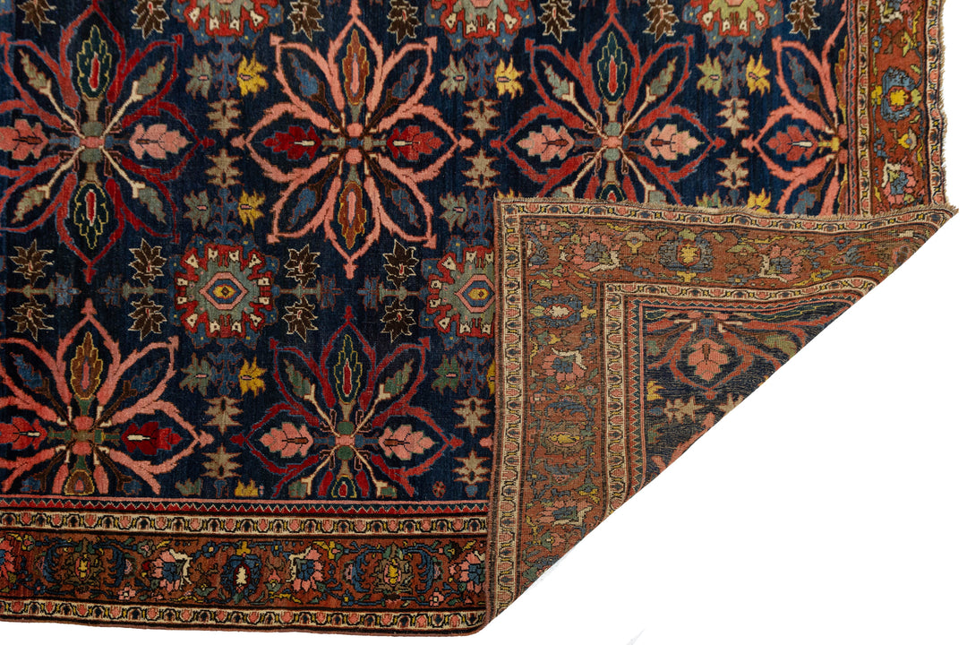 Antique Bidjar Wool Rug 8 X 14