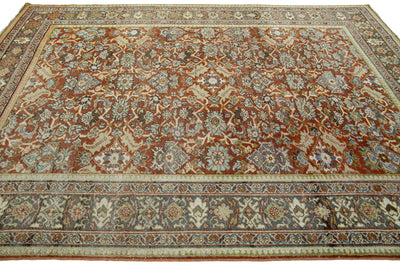 Antique Mahal Wool Rug 7 X 10