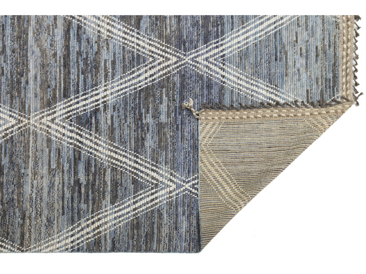 Modern Moroccan Wool Rug 8 X 10