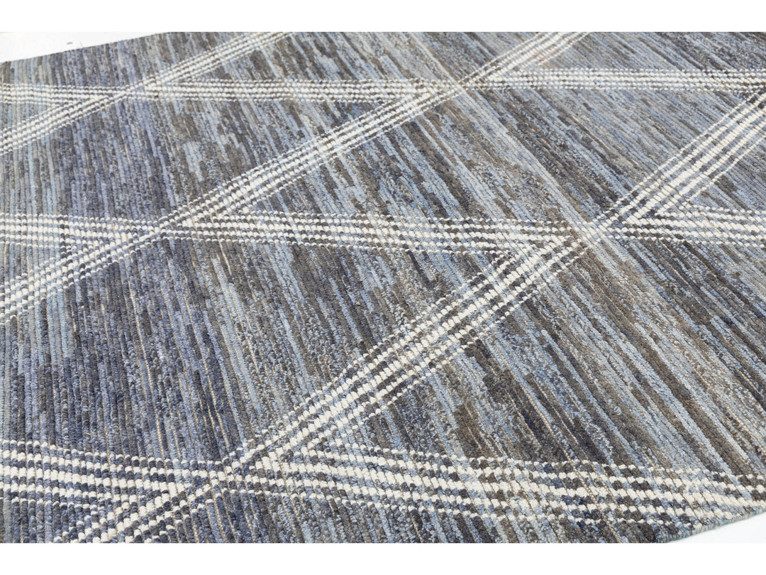 Modern Moroccan Wool Rug 8 X 10
