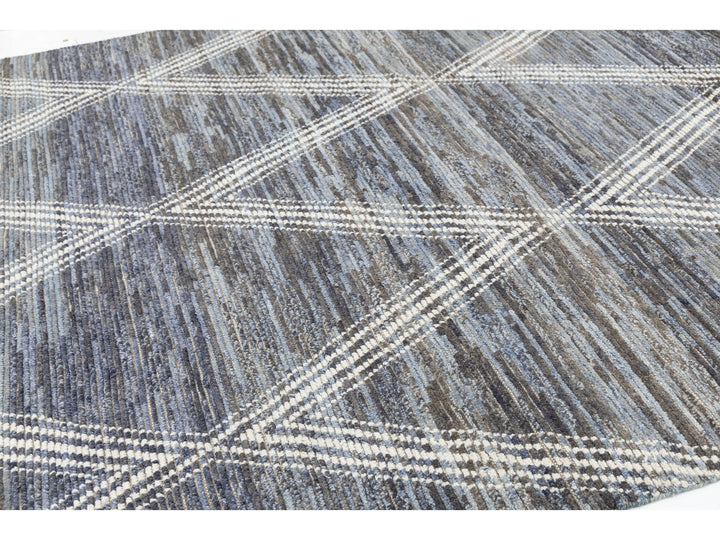 Modern Moroccan Wool Rug 8 X 10