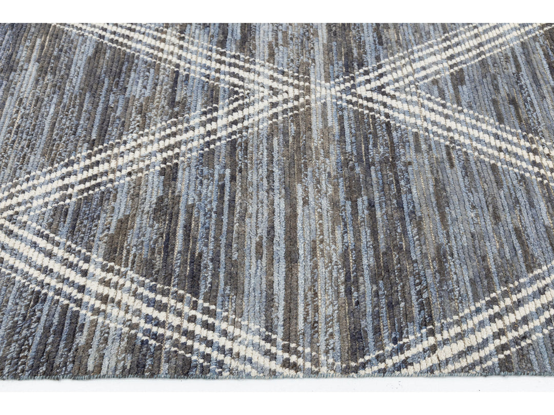 Modern Moroccan Wool Rug 8 X 10