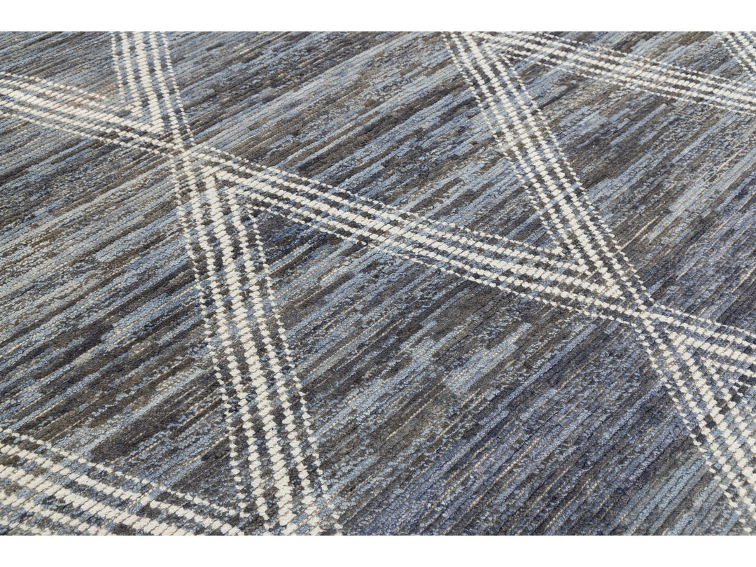 Modern Moroccan Wool Rug 8 X 10