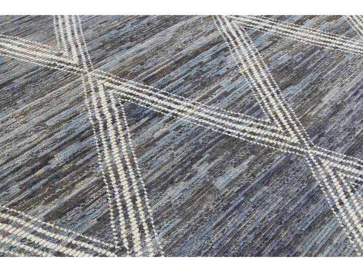 Modern Moroccan Wool Rug 8 X 10