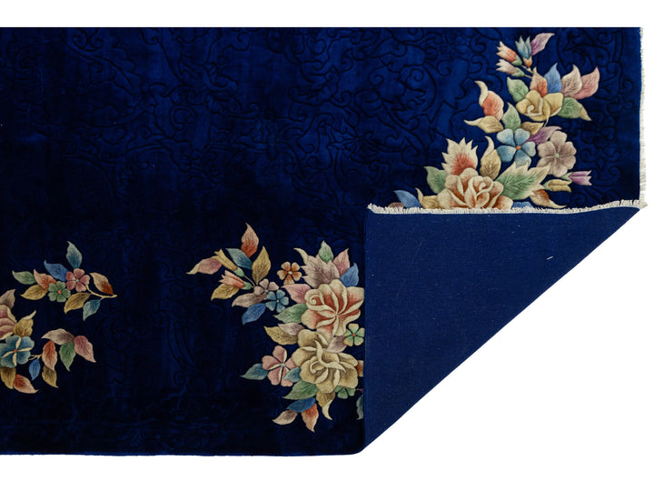 Antique Art Deco Chinese Rug 9 X 12