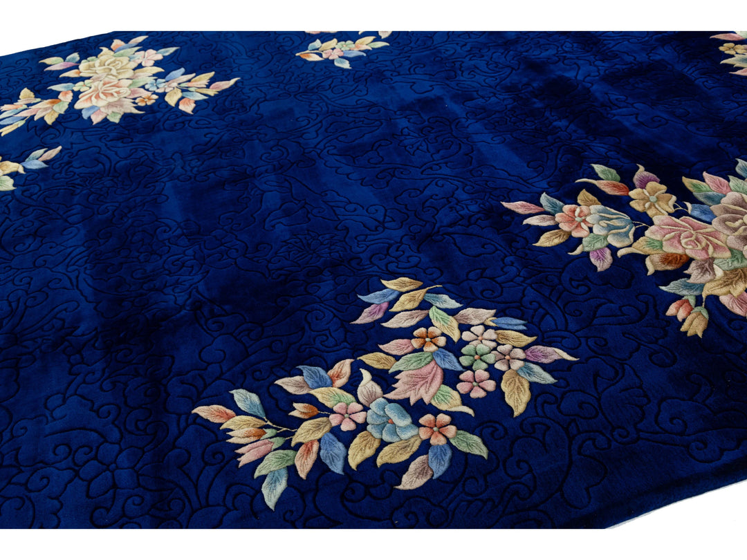 Antique Art Deco Chinese Rug 9 X 12