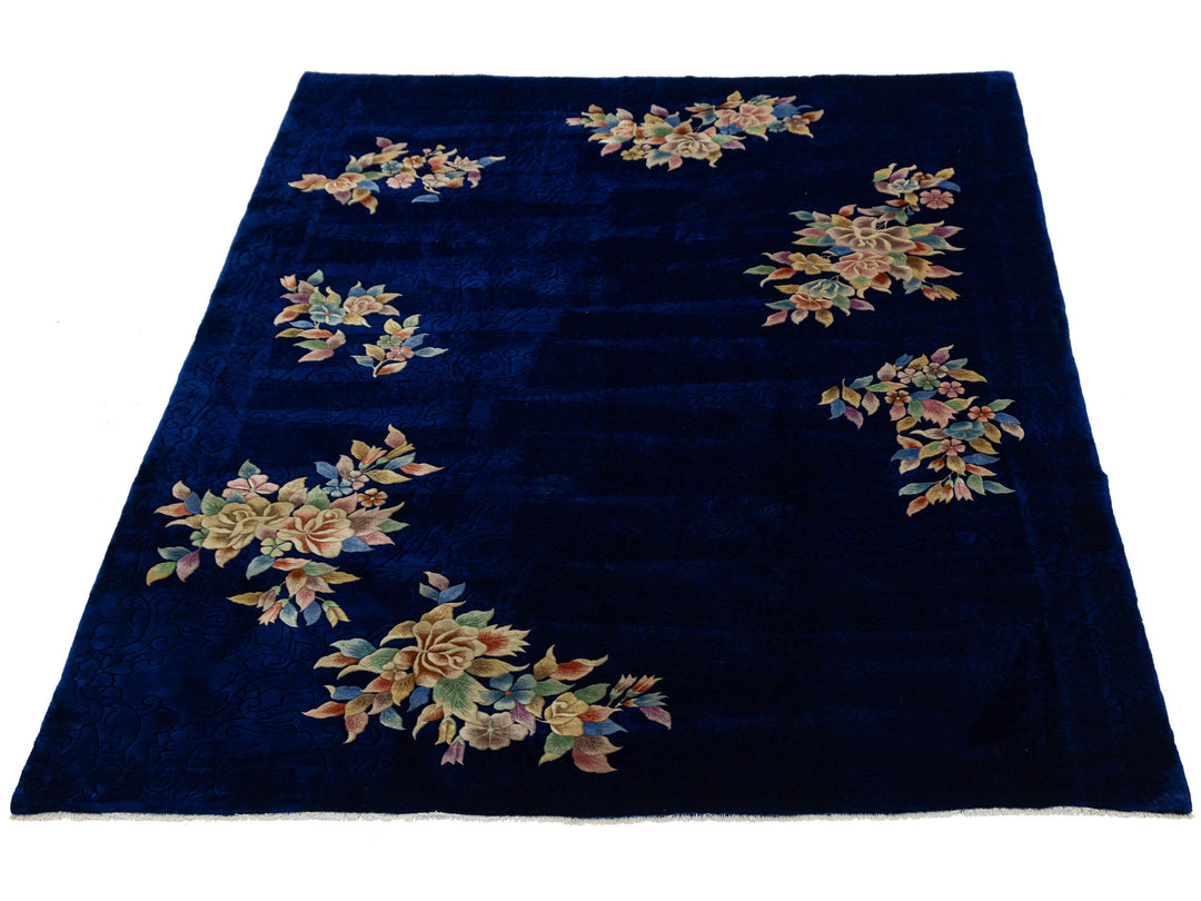 Antique Art Deco Chinese Rug 9 X 12