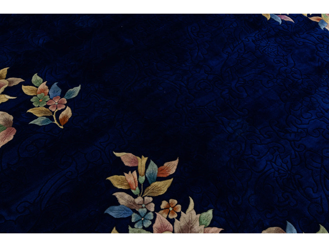 Antique Art Deco Chinese Rug 9 X 12