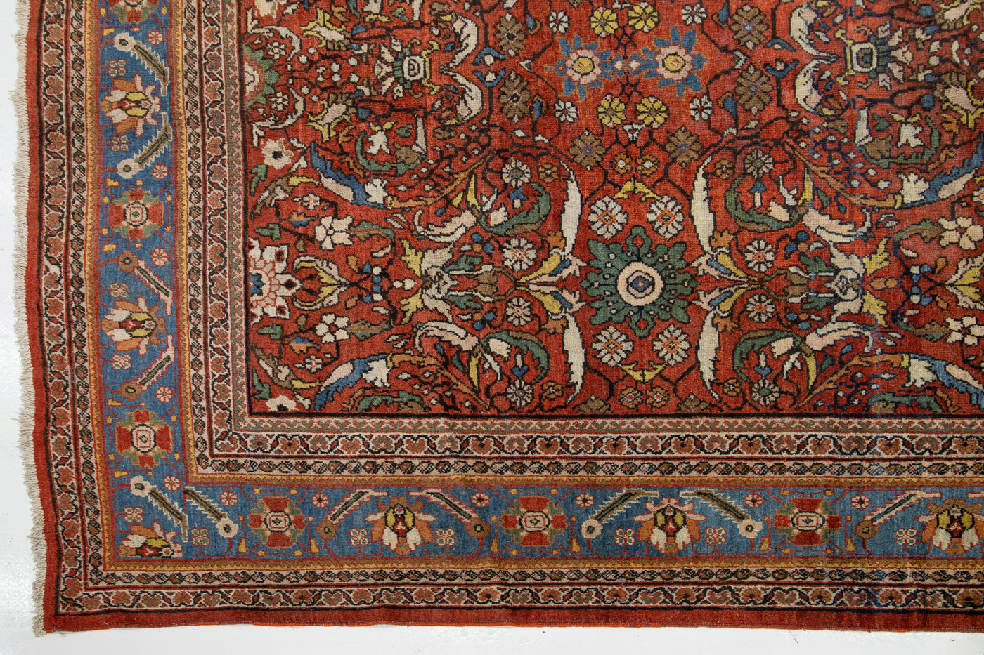 Antique Persian Sultanabad Wool Rug 13 X 17