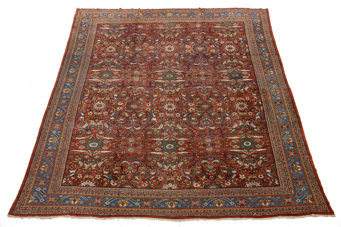 Antique Persian Sultanabad Wool Rug 13 X 17