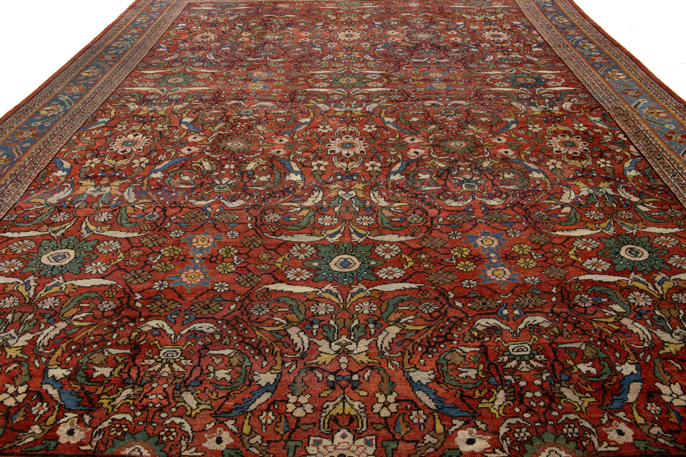 Antique Persian Sultanabad Wool Rug 13 X 17