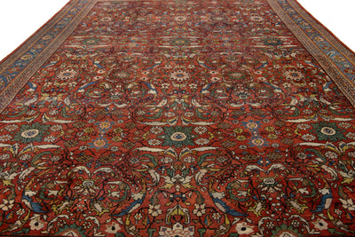 Antique Persian Sultanabad Wool Rug 13 X 17