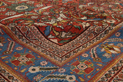 Antique Persian Sultanabad Wool Rug 13 X 17