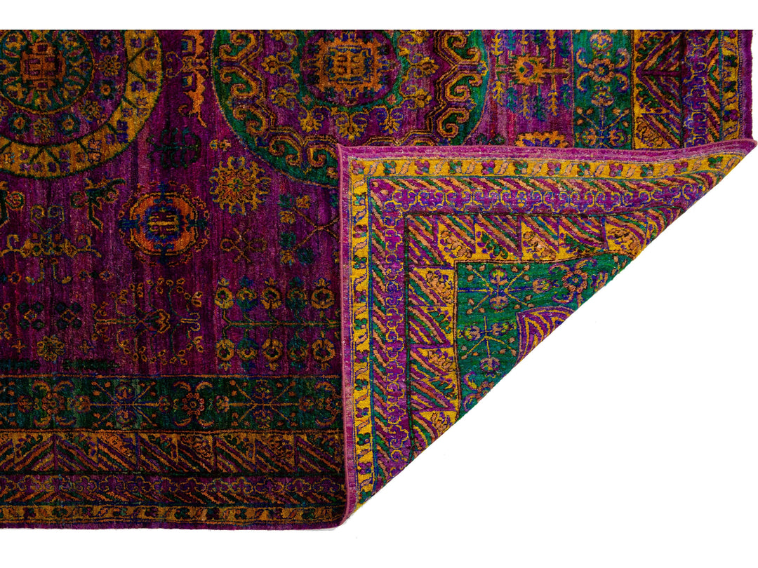 Modern Sari Silk Rug 9 X 12