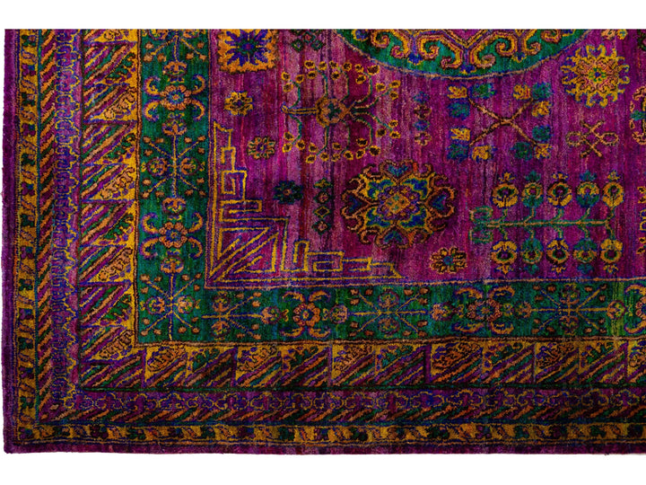 Modern Sari Silk Rug 9 X 12
