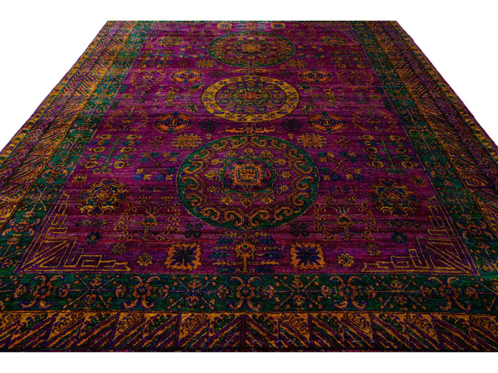 Modern Sari Silk Rug 9 X 12