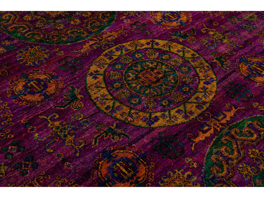 Modern Sari Silk Rug 9 X 12