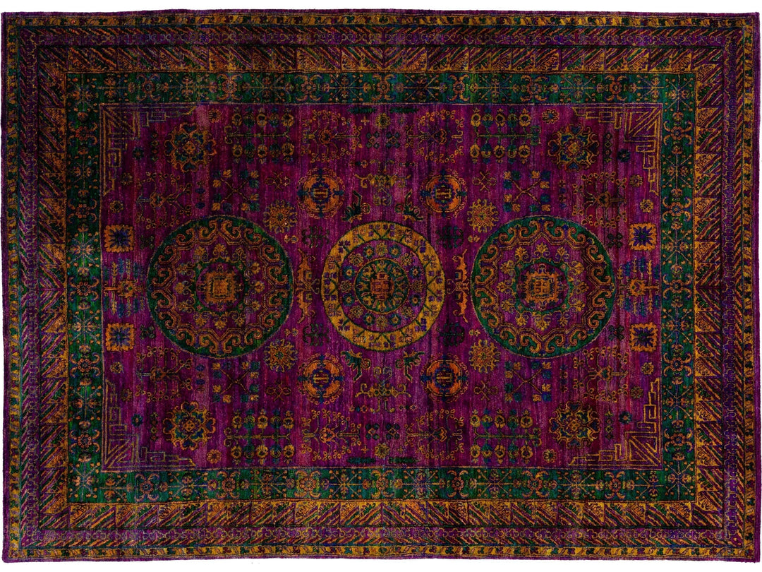 Modern Sari Silk Rug 9 X 12