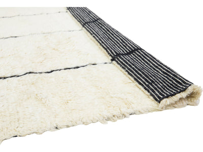 Modern Moroccan Wool Rug 8 X 10