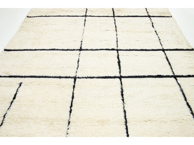 Modern Moroccan Wool Rug 8 X 10