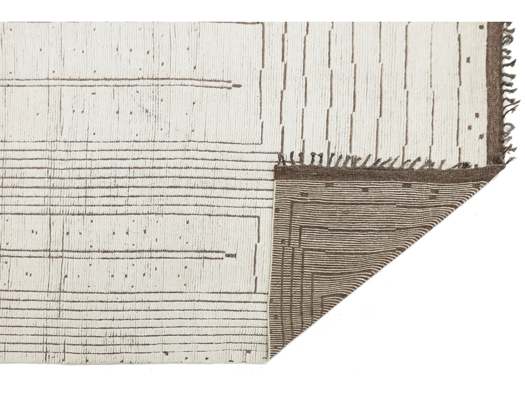Modern Moroccan Wool Rug 10 X 15