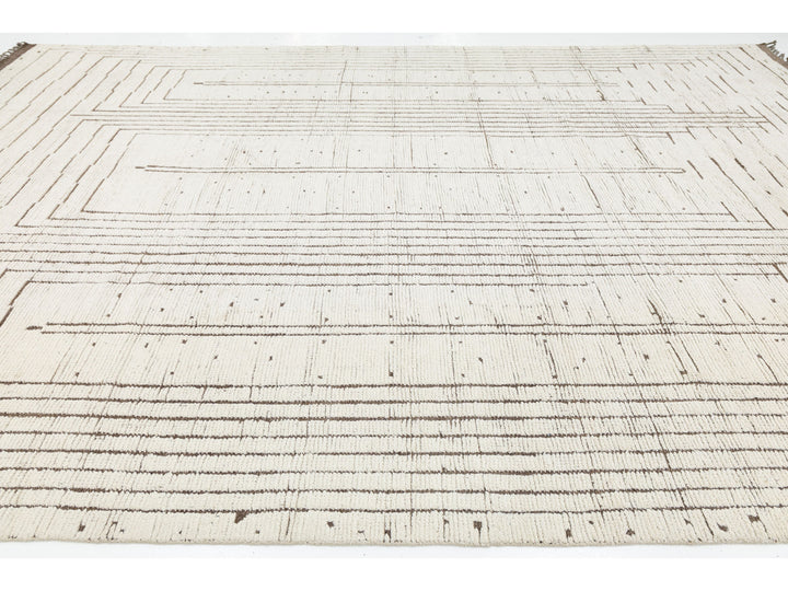 Modern Moroccan Wool Rug 10 X 15