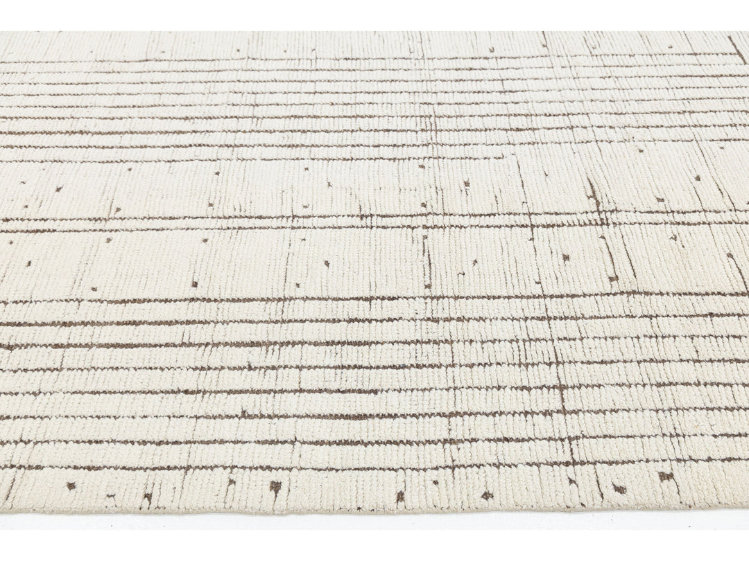 Modern Moroccan Wool Rug 10 X 15