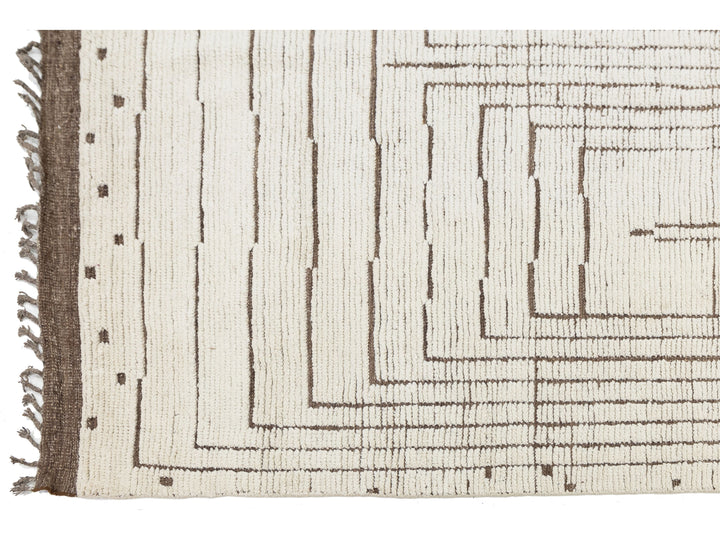 Modern Moroccan Wool Rug 10 X 15