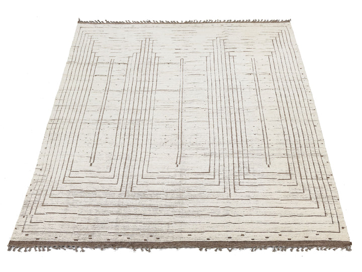 Modern Moroccan Wool Rug 10 X 15