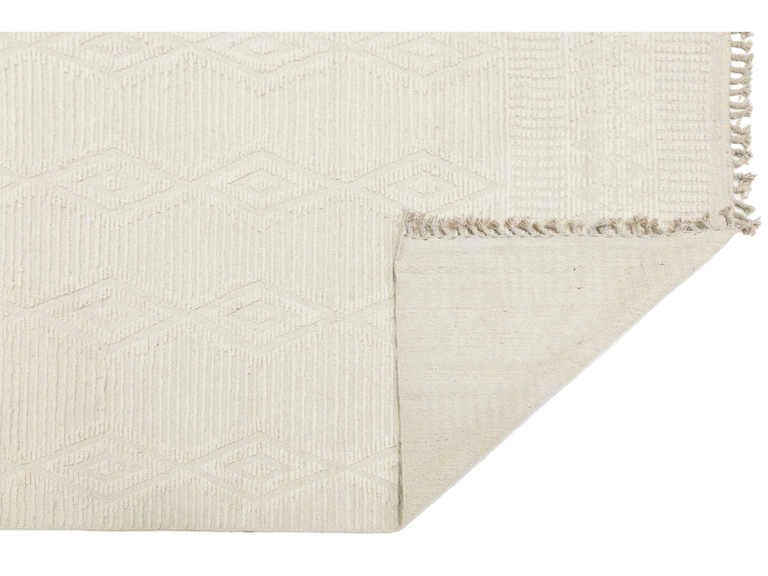 Modern Moroccan Wool Rug 10 X 14