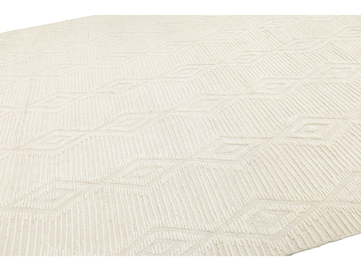 Modern Moroccan Wool Rug 10 X 14