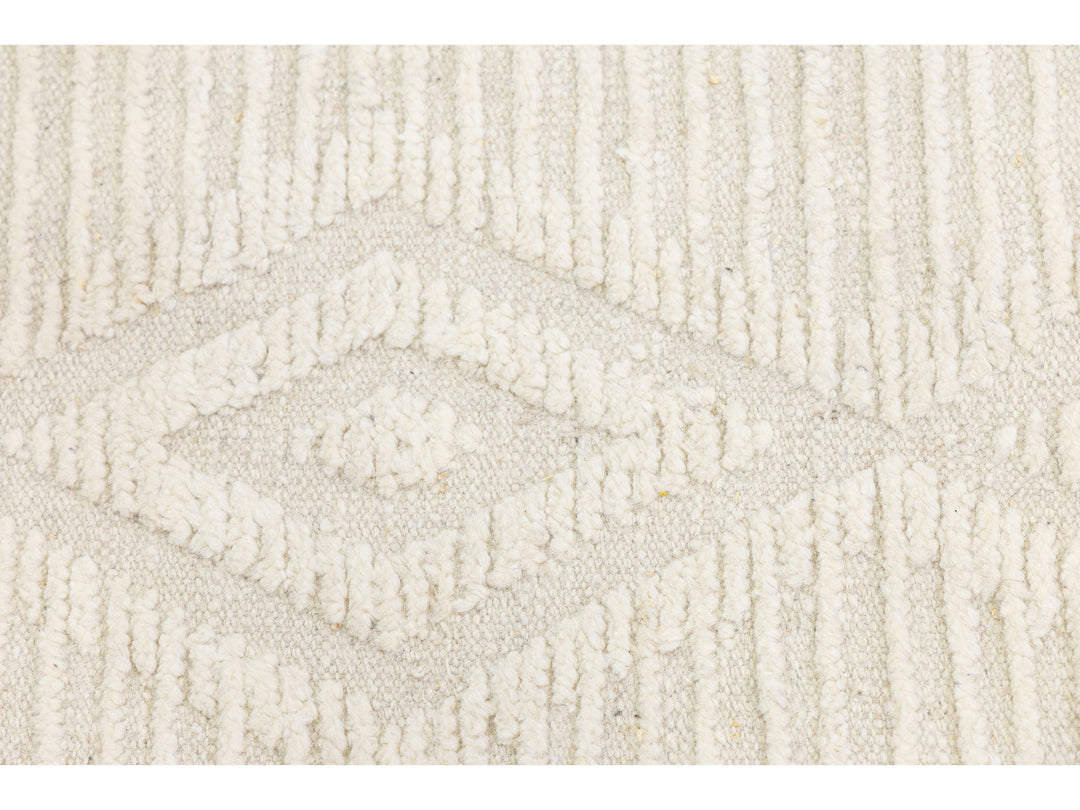 Modern Moroccan Wool Rug 10 X 14
