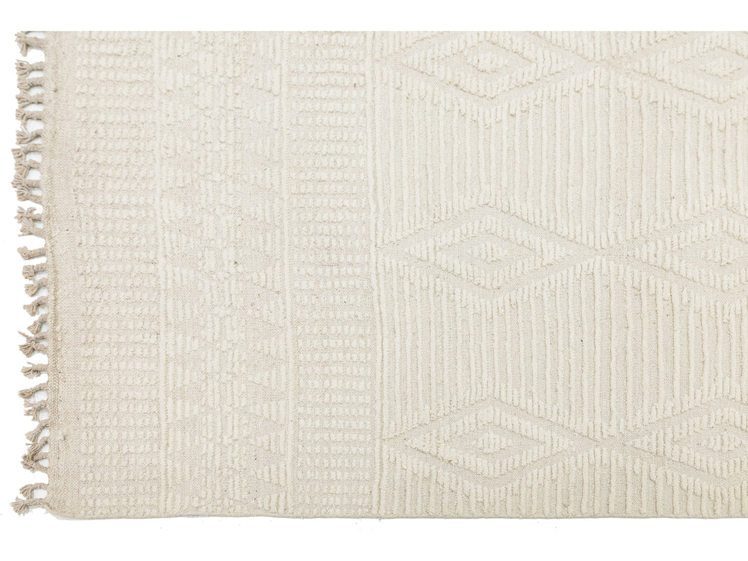 Modern Moroccan Wool Rug 10 X 14