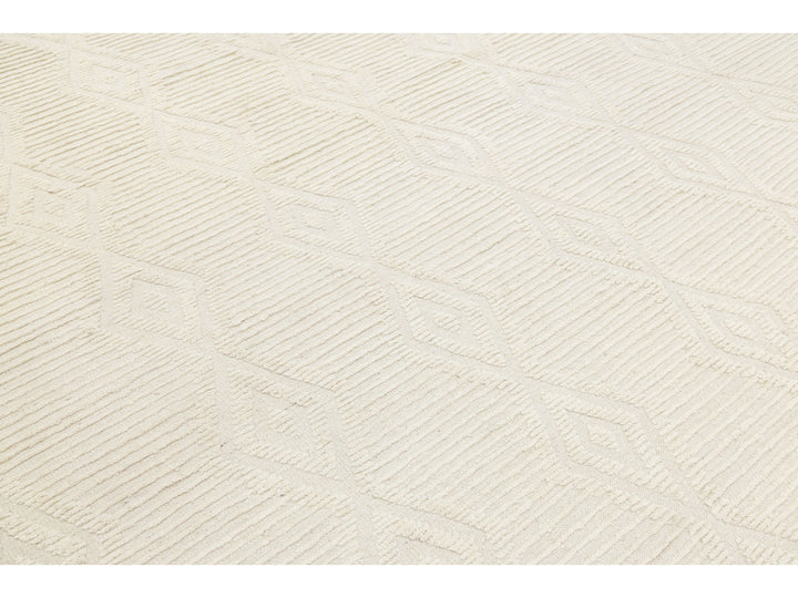 Modern Moroccan Wool Rug 10 X 14