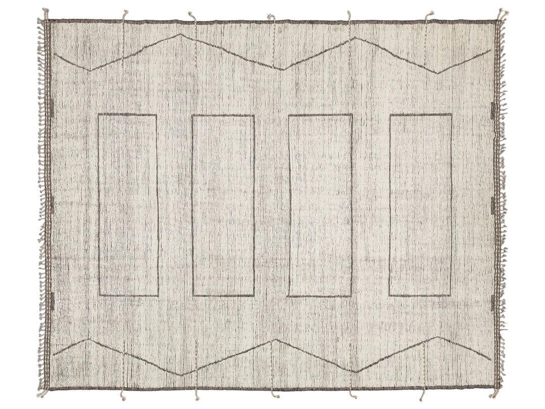 Modern Moroccan Wool Rug 12 X 15