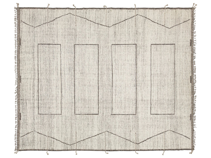 Modern Moroccan Wool Rug 12 X 15