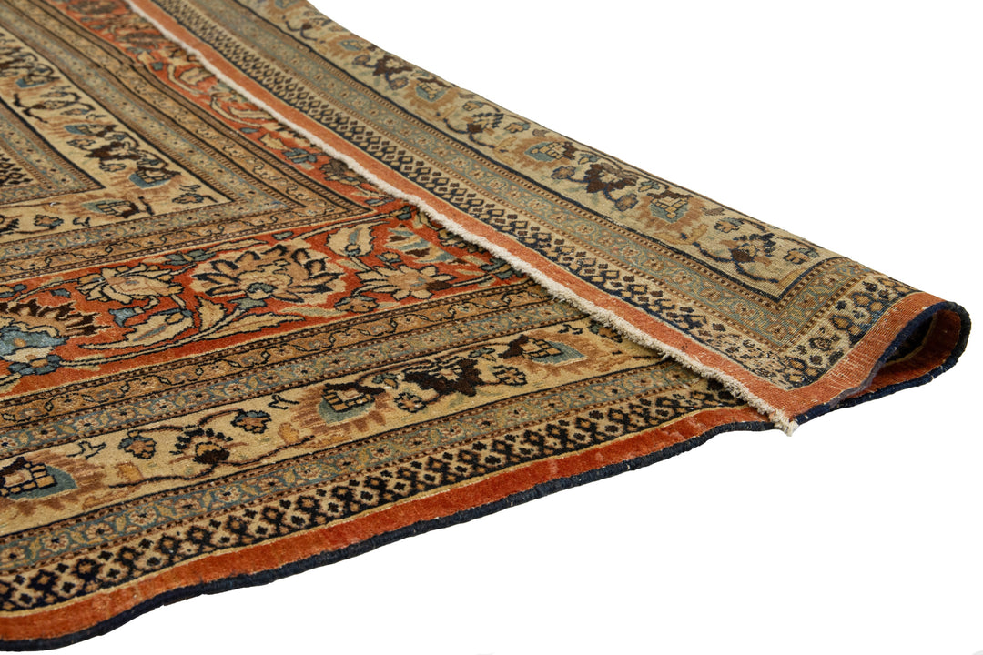 Antique Persian Khorasan Wool Rug 13 X 20