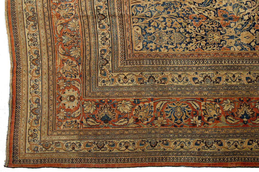 Antique Persian Khorasan Wool Rug 13 X 20